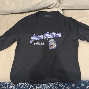 Long sleeve JMU T-shirt. Work once. Like new. Size large